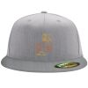 Flexfit 6210 Structured Flat Bill Fitted Hat Thumbnail
