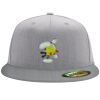 Flexfit 6210 Structured Flat Bill Fitted Hat Thumbnail