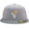 Flexfit 6210 Structured Flat Bill Fitted Hat Thumbnail