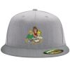 Flexfit 6210 Structured Flat Bill Fitted Hat Thumbnail