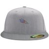 Flexfit 6210 Structured Flat Bill Fitted Hat Thumbnail