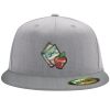 Flexfit 6210 Structured Flat Bill Fitted Hat Thumbnail