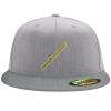 Flexfit 6210 Structured Flat Bill Fitted Hat Thumbnail