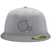 Flexfit 6210 Structured Flat Bill Fitted Hat Thumbnail