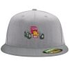 Flexfit 6210 Structured Flat Bill Fitted Hat Thumbnail