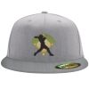 Flexfit 6210 Structured Flat Bill Fitted Hat Thumbnail