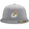 Flexfit 6210 Structured Flat Bill Fitted Hat Thumbnail