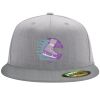 Flexfit 6210 Structured Flat Bill Fitted Hat Thumbnail