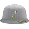 Flexfit 6210 Structured Flat Bill Fitted Hat Thumbnail