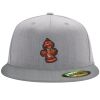 Flexfit 6210 Structured Flat Bill Fitted Hat Thumbnail
