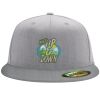 Flexfit 6210 Structured Flat Bill Fitted Hat Thumbnail