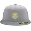 Flexfit 6210 Structured Flat Bill Fitted Hat Thumbnail