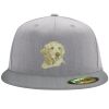 Flexfit 6210 Structured Flat Bill Fitted Hat Thumbnail