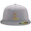 Flexfit 6210 Structured Flat Bill Fitted Hat Thumbnail