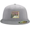 Flexfit 6210 Structured Flat Bill Fitted Hat Thumbnail