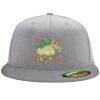 Flexfit 6210 Structured Flat Bill Fitted Hat Thumbnail