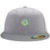 Flexfit 6210 Structured Flat Bill Fitted Hat Thumbnail