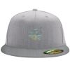 Flexfit 6210 Structured Flat Bill Fitted Hat Thumbnail