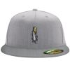 Flexfit 6210 Structured Flat Bill Fitted Hat Thumbnail