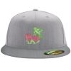Flexfit 6210 Structured Flat Bill Fitted Hat Thumbnail