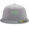 Flexfit 6210 Structured Flat Bill Fitted Hat Thumbnail