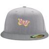 Flexfit 6210 Structured Flat Bill Fitted Hat Thumbnail