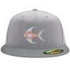 Flexfit 6210 Structured Flat Bill Fitted Hat Thumbnail