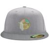 Flexfit 6210 Structured Flat Bill Fitted Hat Thumbnail