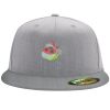 Flexfit 6210 Structured Flat Bill Fitted Hat Thumbnail