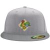 Flexfit 6210 Structured Flat Bill Fitted Hat Thumbnail