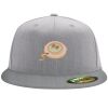 Flexfit 6210 Structured Flat Bill Fitted Hat Thumbnail