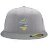 Flexfit 6210 Structured Flat Bill Fitted Hat Thumbnail