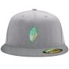 Flexfit 6210 Structured Flat Bill Fitted Hat Thumbnail