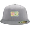 Flexfit 6210 Structured Flat Bill Fitted Hat Thumbnail