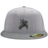 Flexfit 6210 Structured Flat Bill Fitted Hat Thumbnail