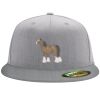 Flexfit 6210 Structured Flat Bill Fitted Hat Thumbnail
