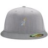 Flexfit 6210 Structured Flat Bill Fitted Hat Thumbnail