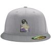 Flexfit 6210 Structured Flat Bill Fitted Hat Thumbnail