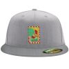 Flexfit 6210 Structured Flat Bill Fitted Hat Thumbnail