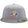 Flexfit 6210 Structured Flat Bill Fitted Hat Thumbnail