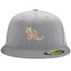 Flexfit 6210 Structured Flat Bill Fitted Hat Thumbnail
