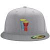 Flexfit 6210 Structured Flat Bill Fitted Hat Thumbnail