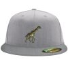 Flexfit 6210 Structured Flat Bill Fitted Hat Thumbnail