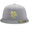 Flexfit 6210 Structured Flat Bill Fitted Hat Thumbnail