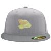Flexfit 6210 Structured Flat Bill Fitted Hat Thumbnail