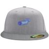 Flexfit 6210 Structured Flat Bill Fitted Hat Thumbnail
