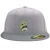 Flexfit 6210 Structured Flat Bill Fitted Hat Thumbnail