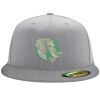 Flexfit 6210 Structured Flat Bill Fitted Hat Thumbnail