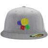 Flexfit 6210 Structured Flat Bill Fitted Hat Thumbnail