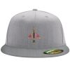 Flexfit 6210 Structured Flat Bill Fitted Hat Thumbnail